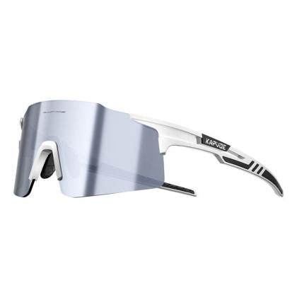 Kapvoe X27 Rimless Sport Sunglasses (Black/White)