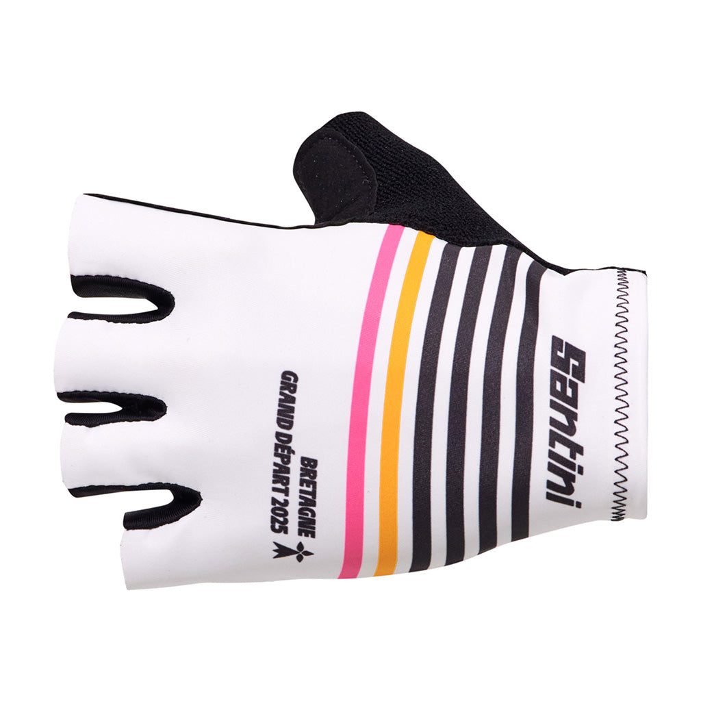 Santini TDF Grand Depart Bretagne Unisex Cycling Gloves (Print)