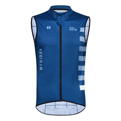 Monton Friday Windproof Unisex Cycling Vest (Grey Blue)