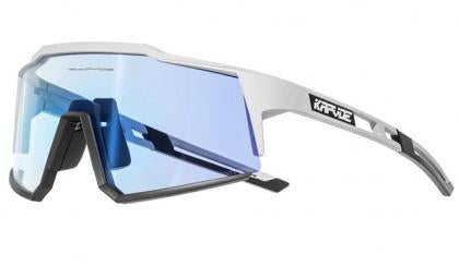 Kapvoe KE9022 Sport Sunglasses (White/Blue/Black)