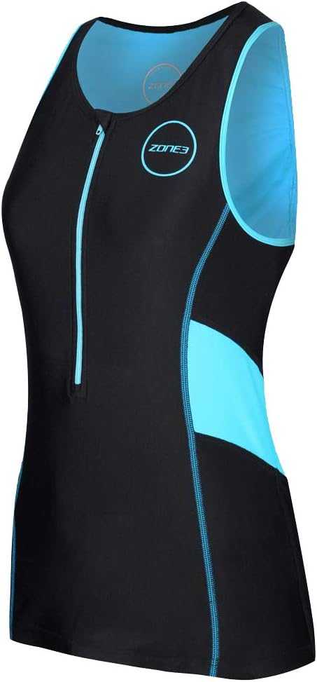 Zone 3 Activate Women's Cycling Tri Top (Black/Turquoise)