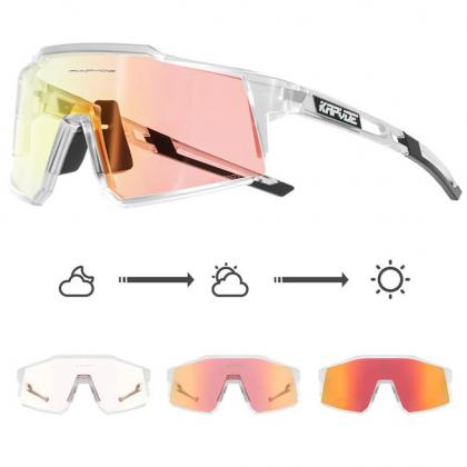 Kapvoe KE9022 Sport Sunglasses (Red/Clear)