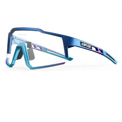 Kapvoe KE9022 Sport Sunglasses (Clear/Blue)