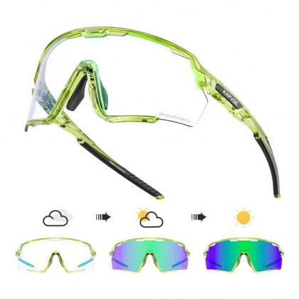 Kapvoe X170 Color Sport Sunglasses (Green/Blue)