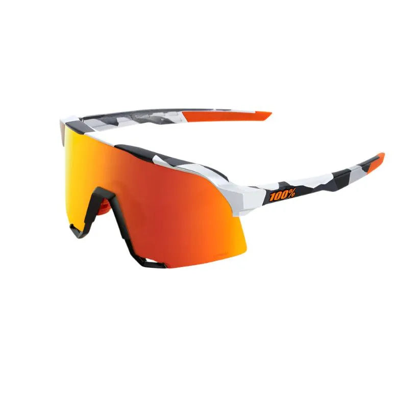 100% S3 Sport Sunglasses (Red Multilayer/Soft Tact Grey Camo)