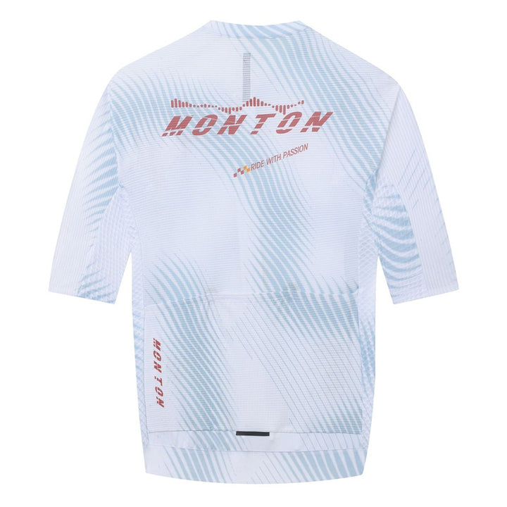 Monton Shadow Fade Men's Cycling Jersey (White)