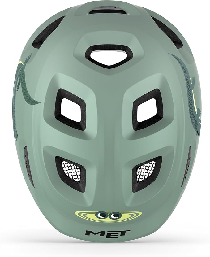 MET Hooray Kids Cycling Helmet (Matt Teal Crocodile)