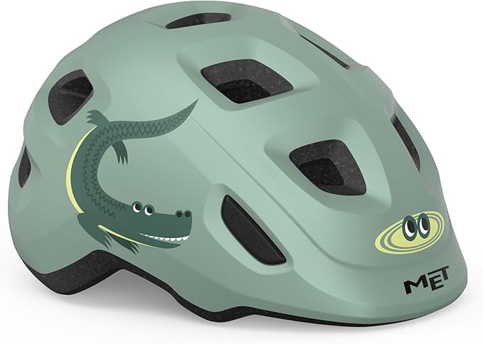 MET Hooray Kids Cycling Helmet (Matt Teal Crocodile)