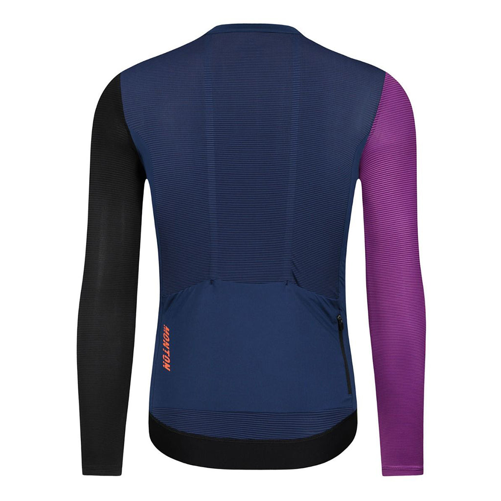 Monton Urban Traveler Evo Men's Long Sleeve Cycling Jersey (Blue)