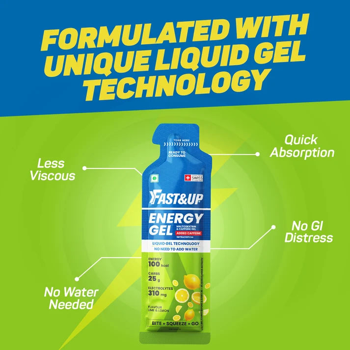 Fast&Up Caffeinated Energy Gel (Lime & Lemon)