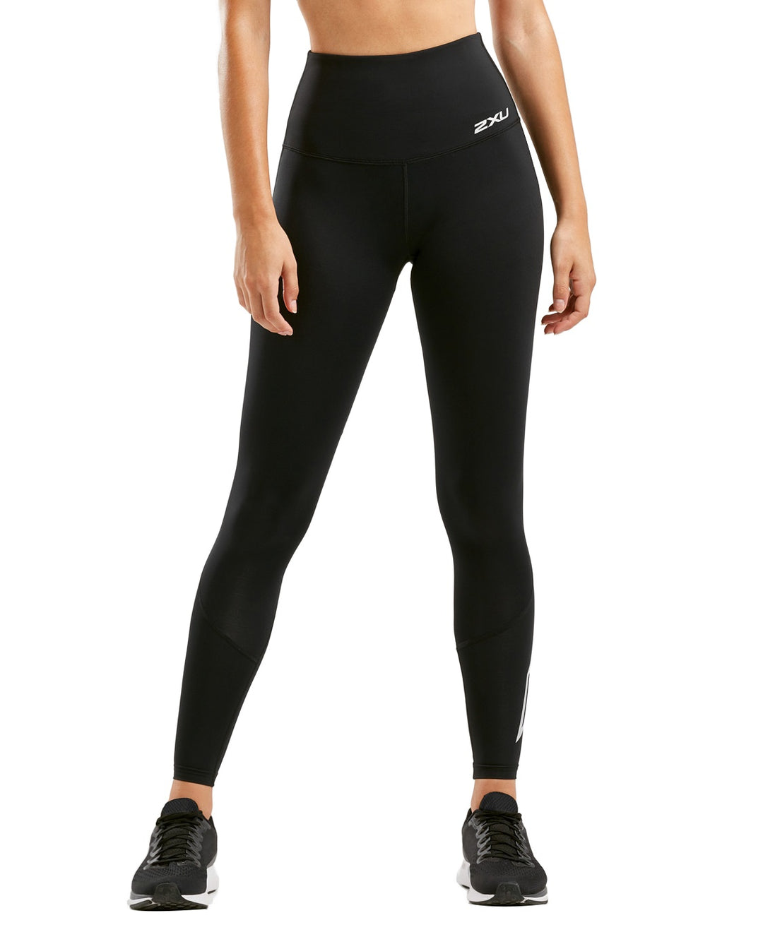 2XU WA5380B Hi-Rise Women's Compression Tights (Black/Silver