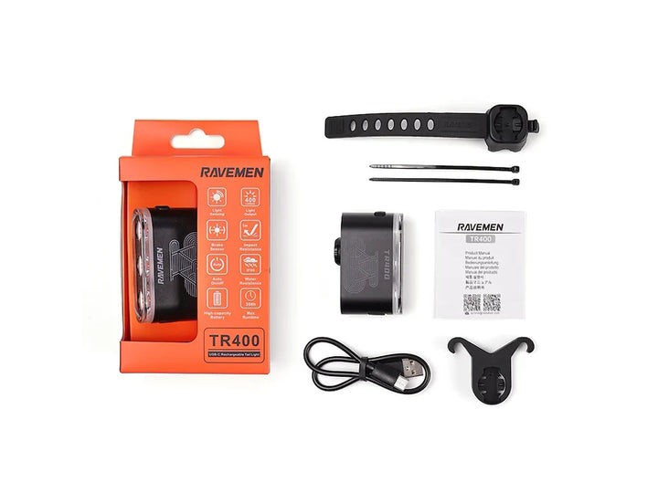 Ravemen TR 400 Rear Light (Black)