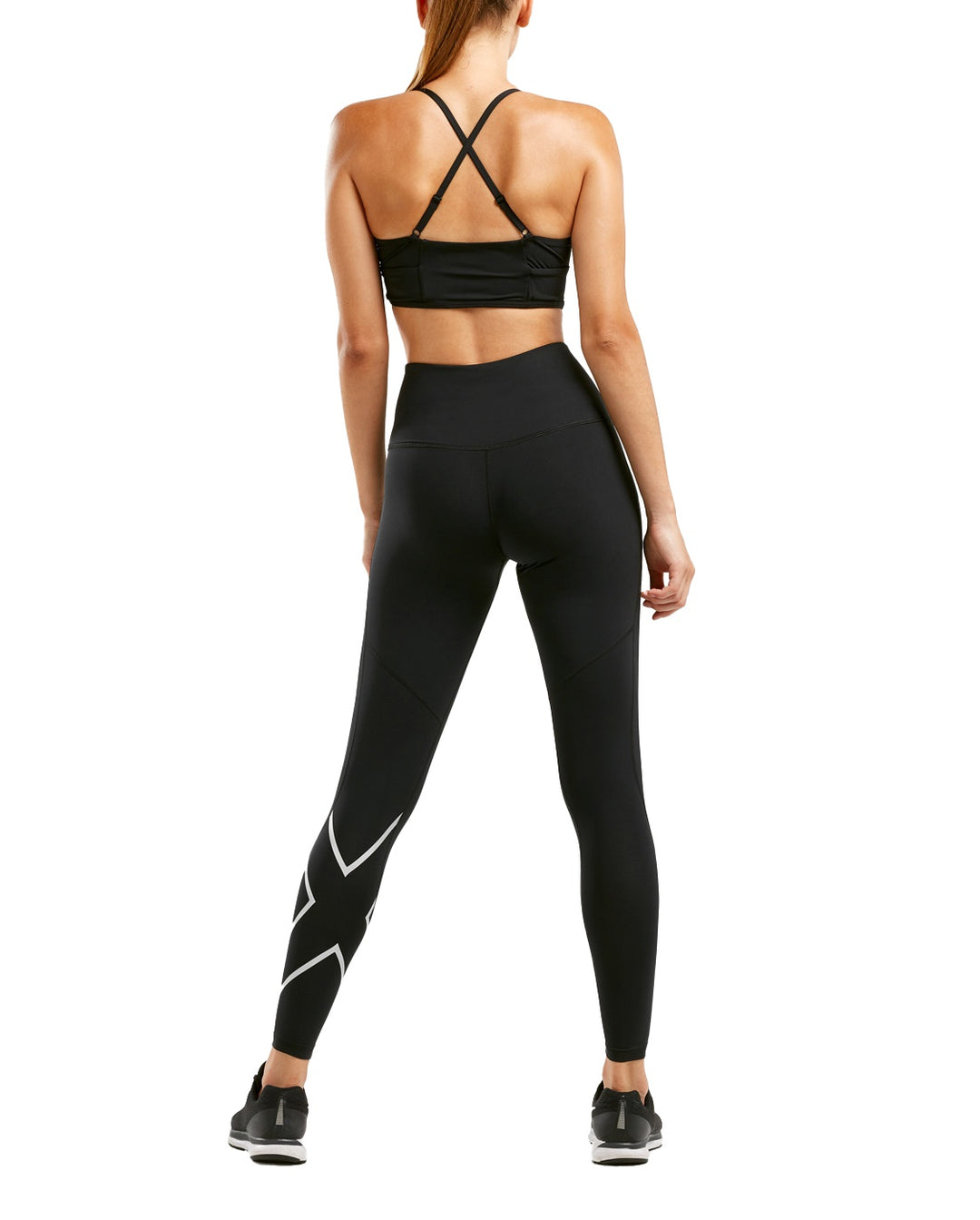 2XU Hi-Rise Women's Compression Tights (Black/Silver)