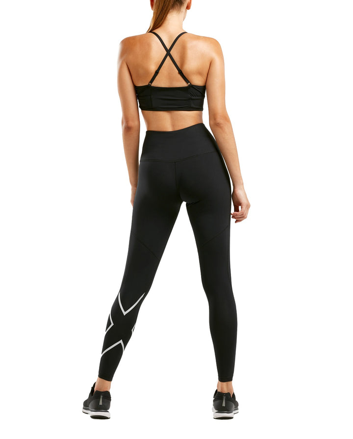 2XU Hi-Rise Women's Compression Tights (Black/Silver)