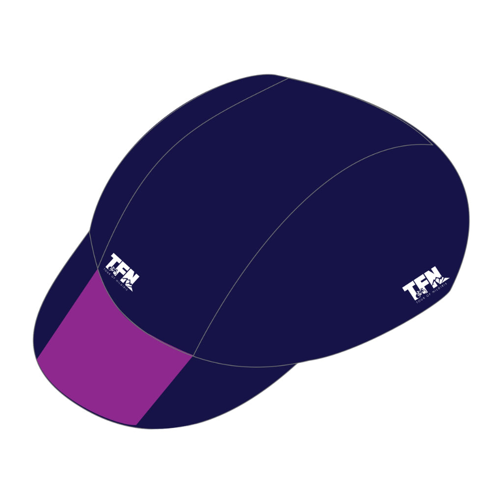 Monton X Tour of Nilgiris Limited Edition cycling cap, Blue, front view