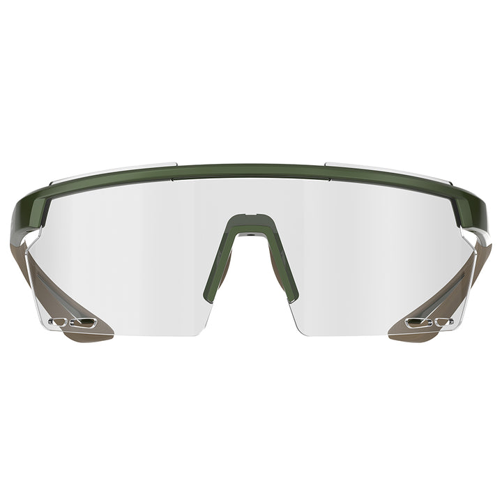 Magicshine Rouler Photochromic Sports Sunglasses (Matt Green/Brown)