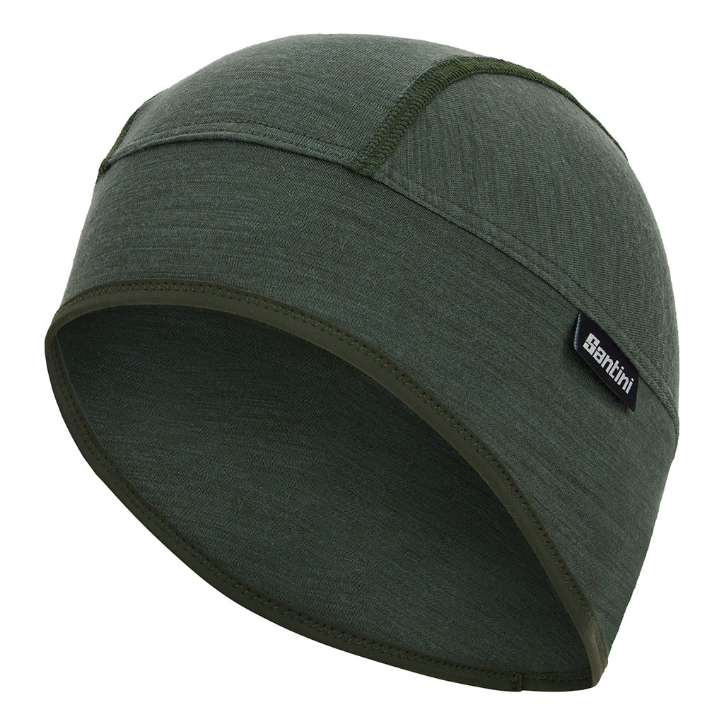 Santini Explorer Wool Winter Cycling Cap (Green)