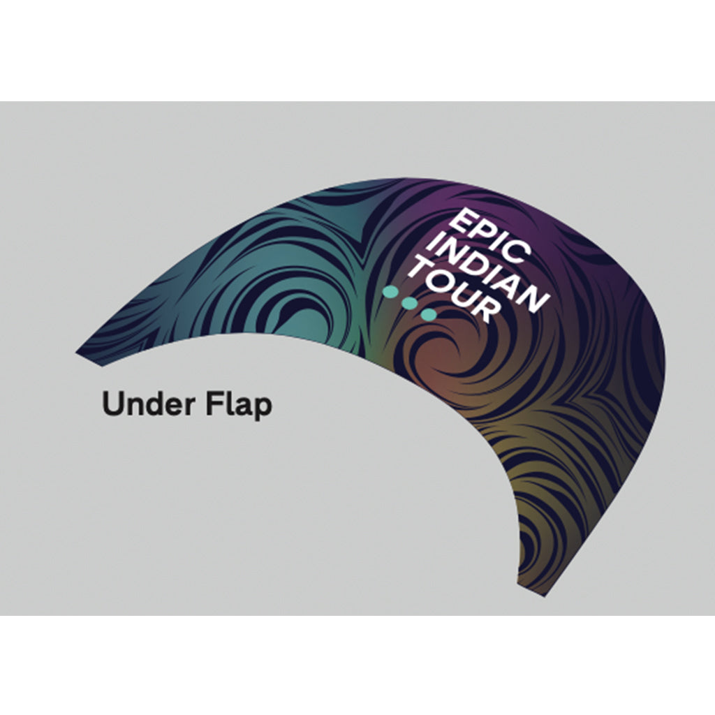 Monton X Tour of Nilgiris Limited Edition cycling cap, Blue, flat lay on white background
