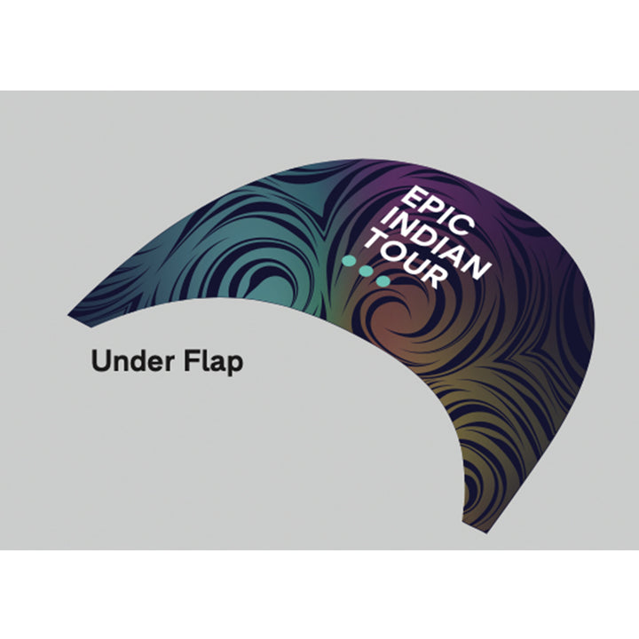 Monton X Tour of Nilgiris Limited Edition cycling cap, Blue, flat lay on white background