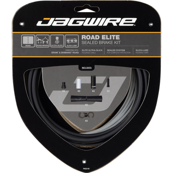 Jagwire Road Elite DIY Brake Cable Kit (Black)