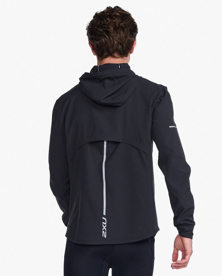 2XU Aero Men's Cycling Jacket (Black/Silver)
