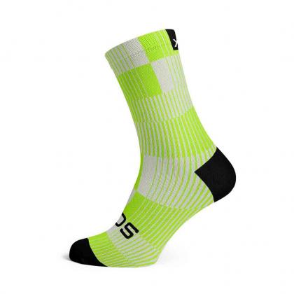 Sox Footwear Slight Green Minimalist Crew Unisex Multi Sport Socks (Print)