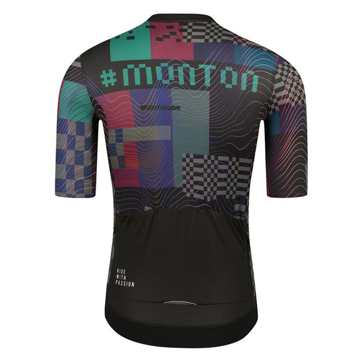 Monton Urban Plus Vaporwave Men's Cycling Jersey (Black)