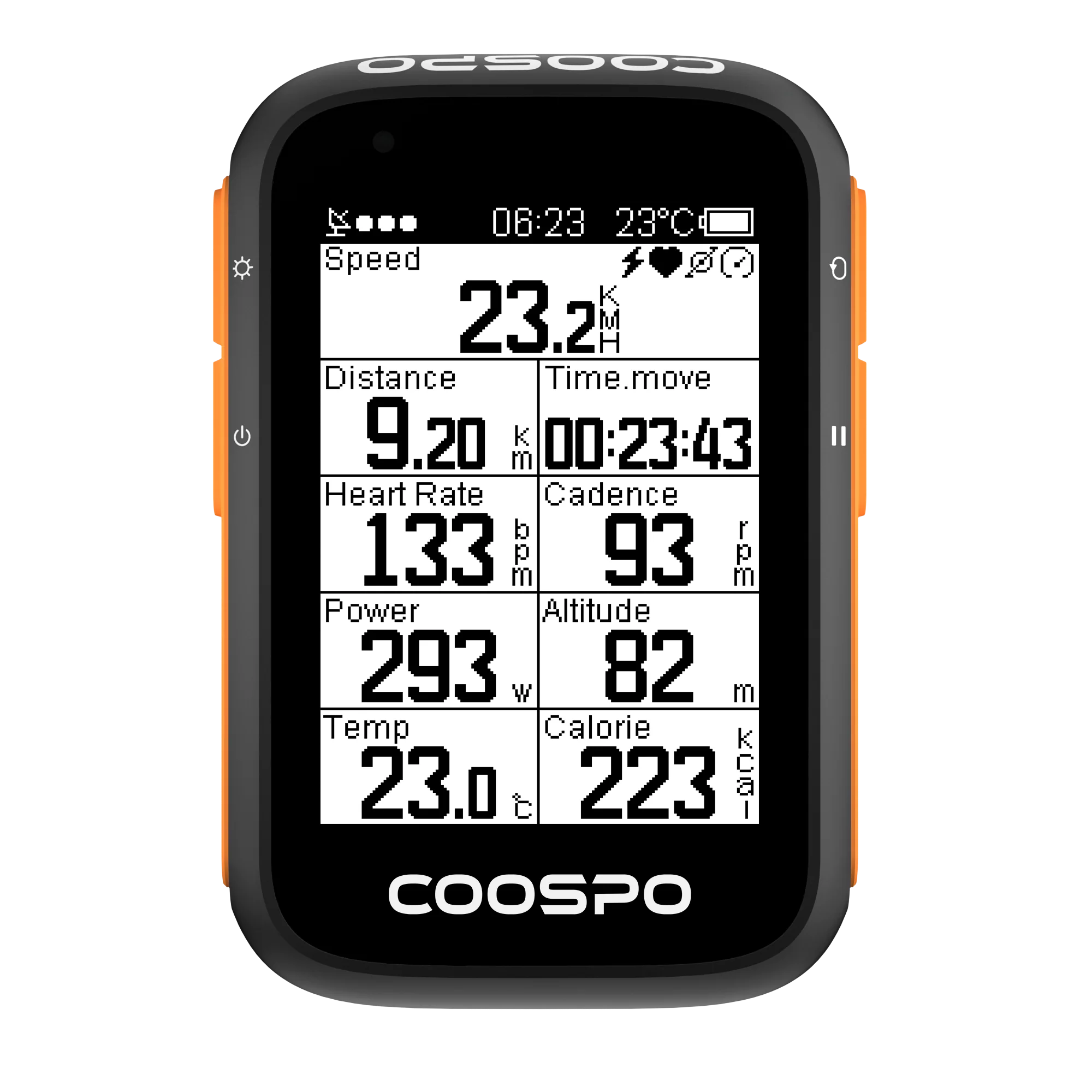 Coospo BC200 GPS Cyclocomputer (Black)