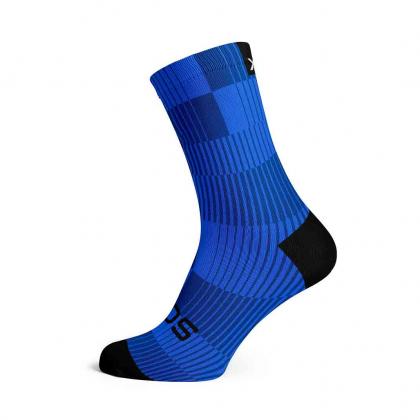 Sox Footwear Slight Blue Minimalist Crew Unisex Multi Sport Socks (Print)