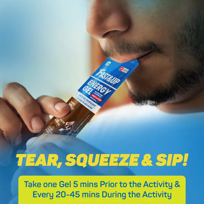 Fast&Up Non Caffeinated Energy Gel (Zesty Lemon)
