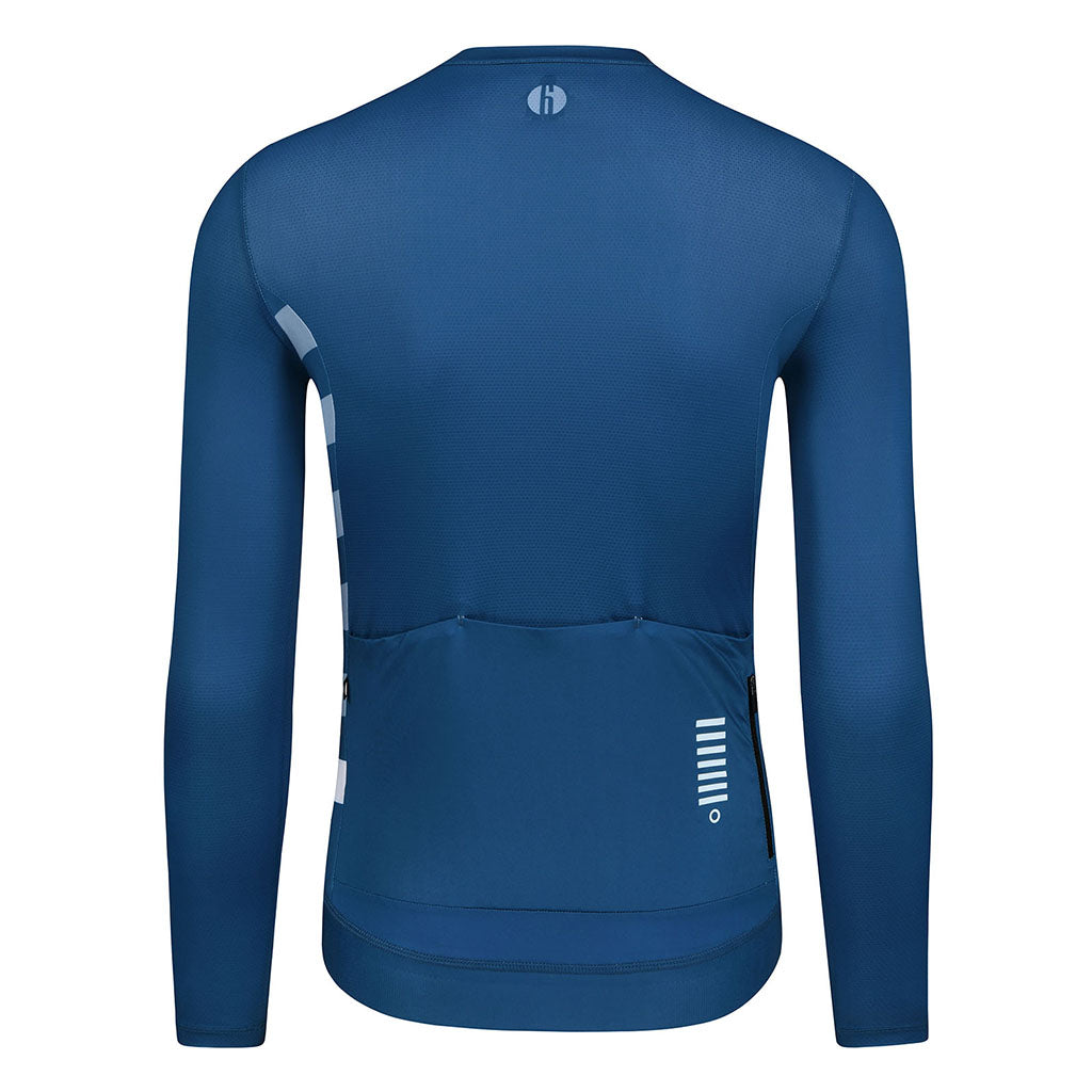 Monton Friday Men's Long Sleeve Cycling Jersey (Grey Blue)