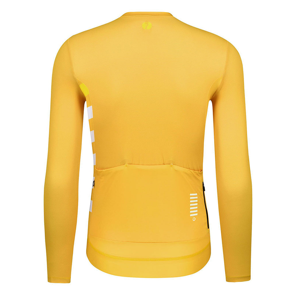 Monton Monday Long Sleeve Men's Cycling Jersey (Yellow)