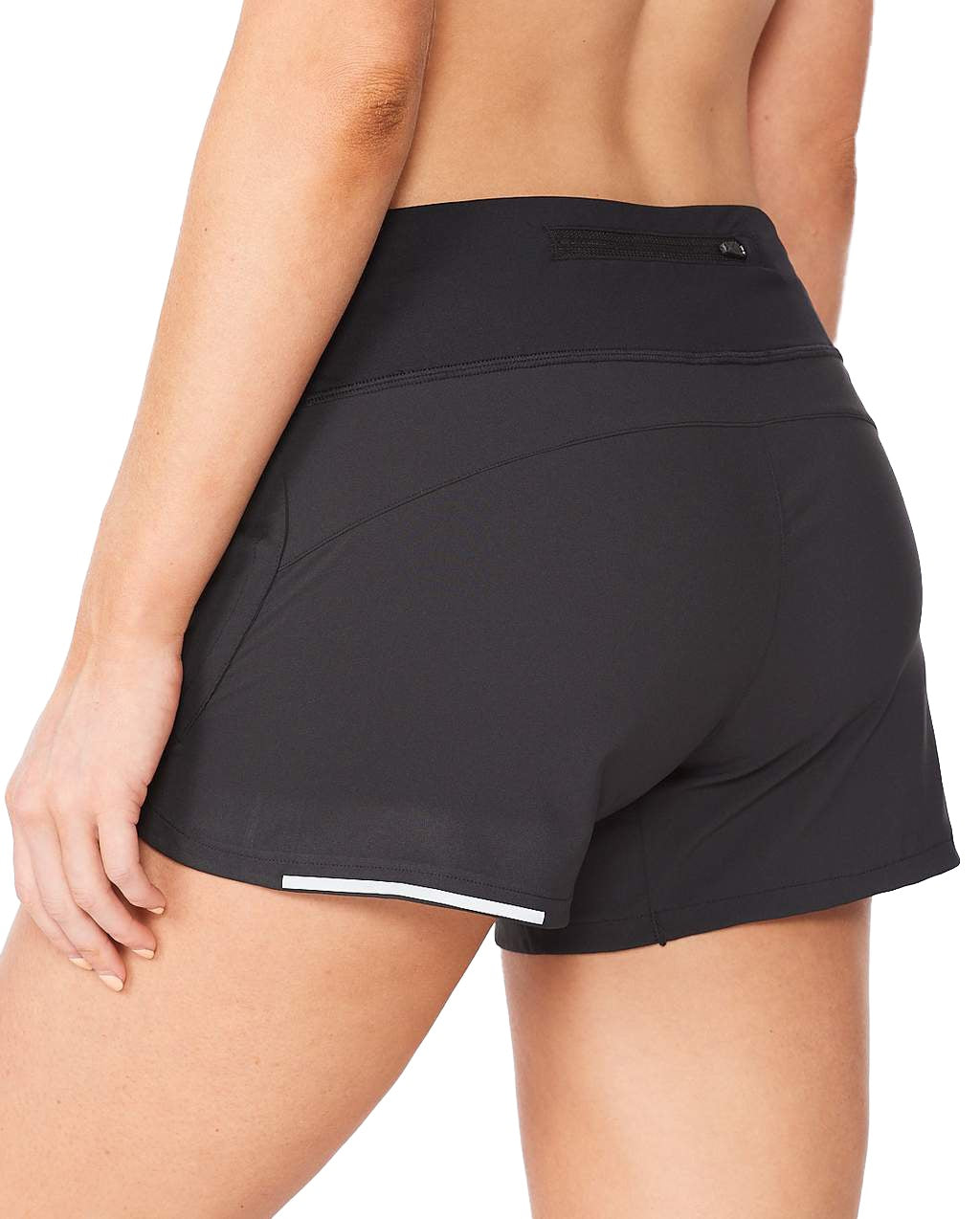 2XU WR6534B Aero 2 in 1 4 Inch Women's Running Shorts (Black/Silver)