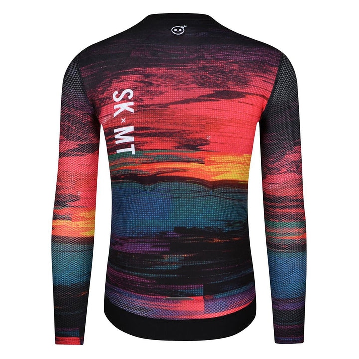 Monton Sunset Men's Long Sleeve Cycling Jersey (Print)