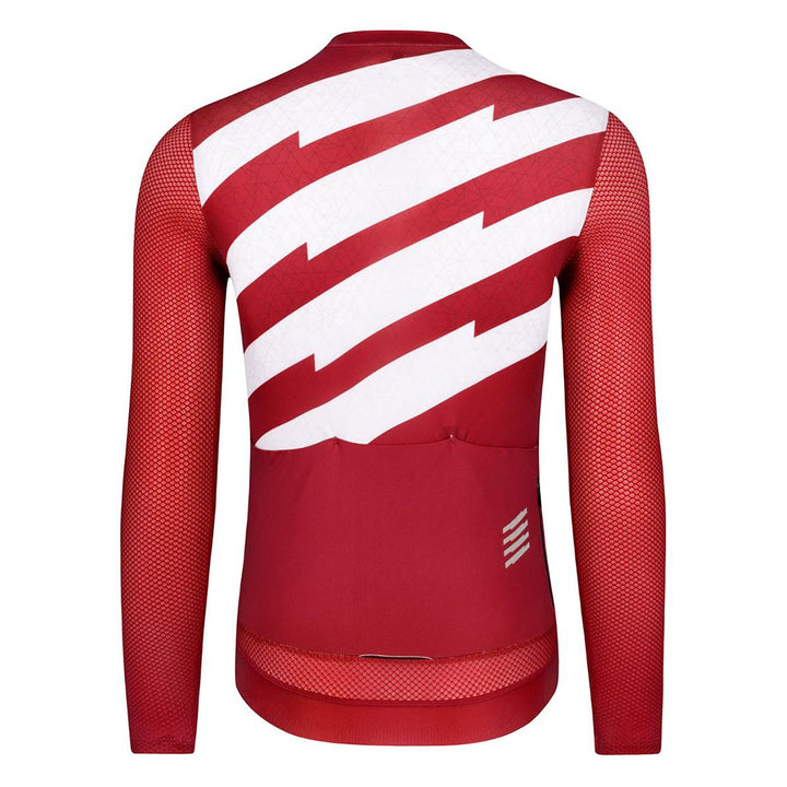Monton Wednesday Men's Long Sleeve Cycling Jersey (Brick Red)