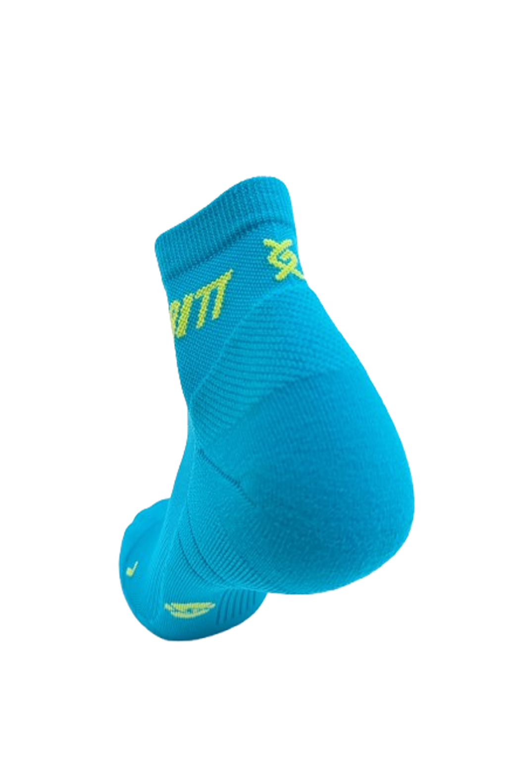 Gambitt Distance Low Cut Unisex Compression Socks (Electric Blue/Green)