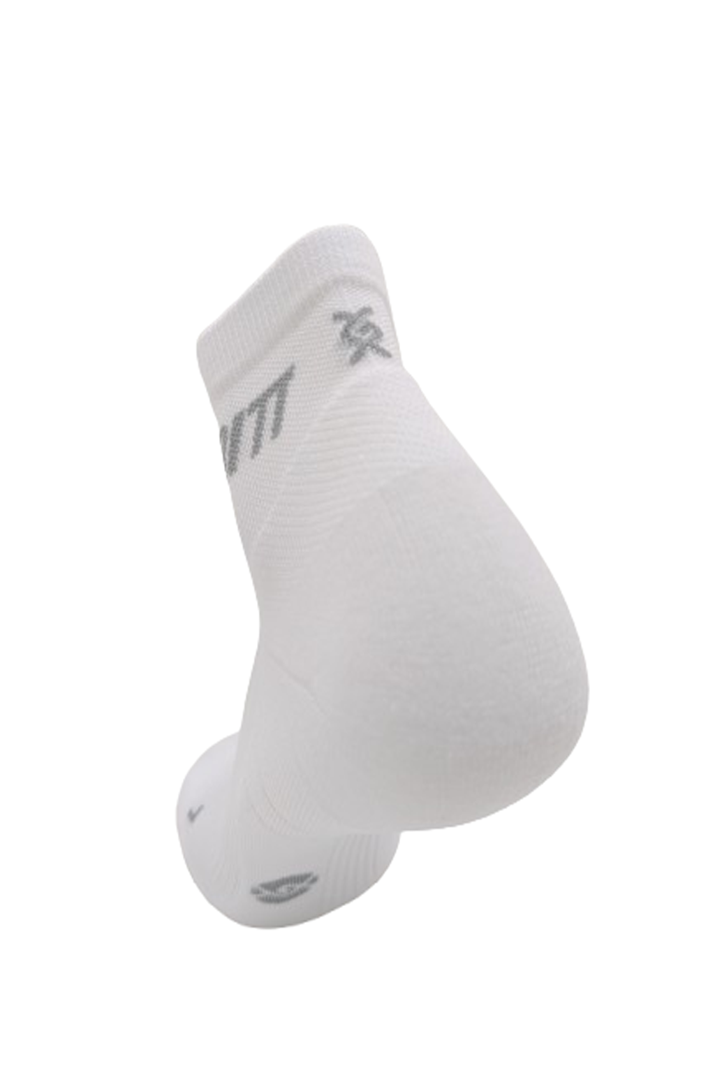 Gambitt Distance Low Cut Unisex Compression Socks (White)