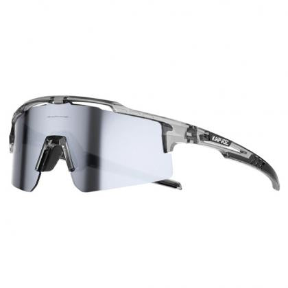 Kapvoe X75 Half Frame Sport Sunglasses (Black)