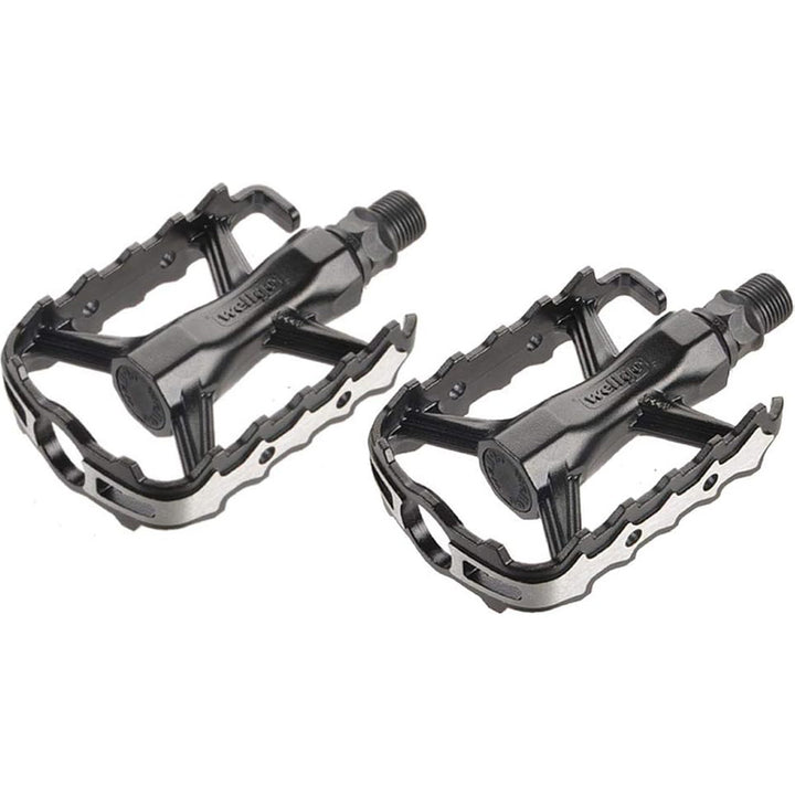 Wellgo M-224G Alloy Platform Pedals (Black/Silver)