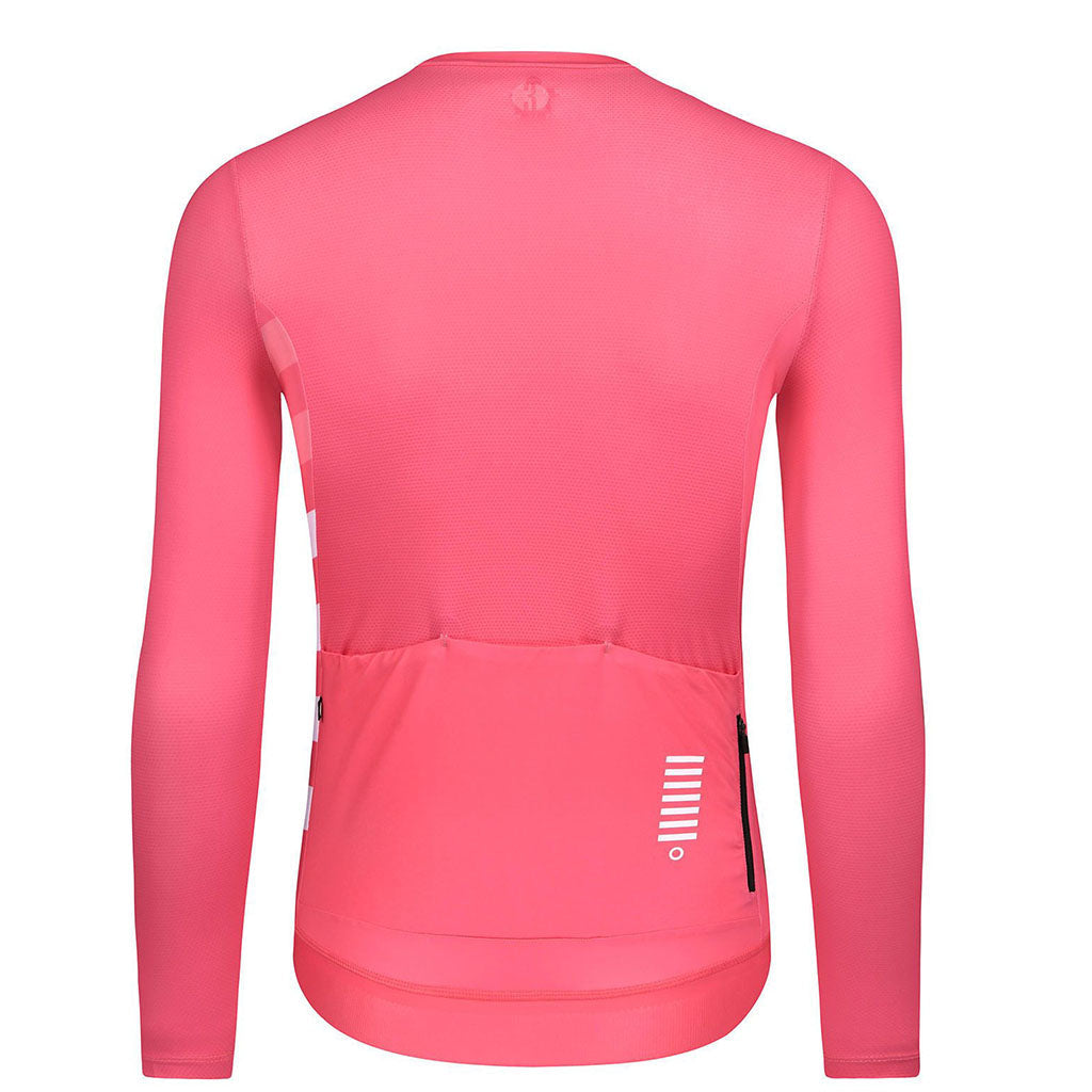 Skull Monton Tuesday Long Sleeve Men's Cycling Jersey (Pink)