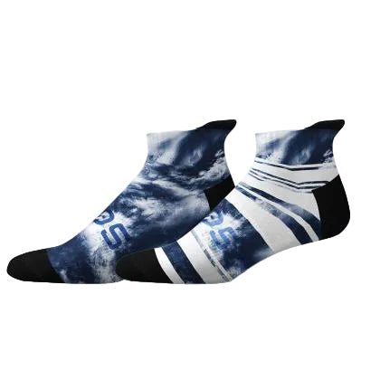 Sox Footwear Tie Dye Tab Unisex Multi Sport Socks - Pack of 2 (Print)