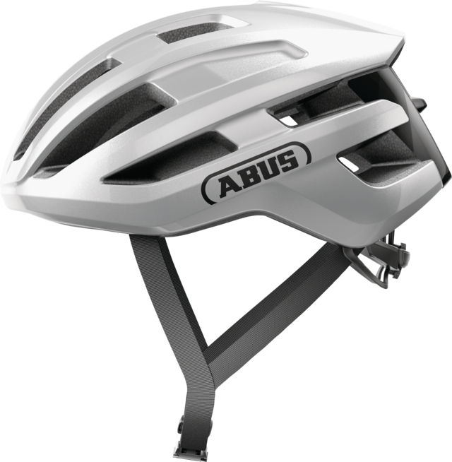 Abus Powerdome Road Cycling Helmet (Gleam Silver)