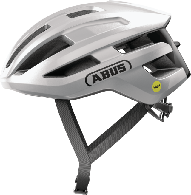 Abus Powerdome MIPS Road Cycling Helmet (Gleam Silver)