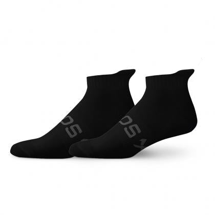 Sox Footwear Classic Black Unisex Multi Sport Socks - Pack of 2 (Print)