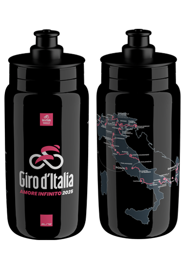 Elite Fly Giro D Italia Bottle (Black Map)