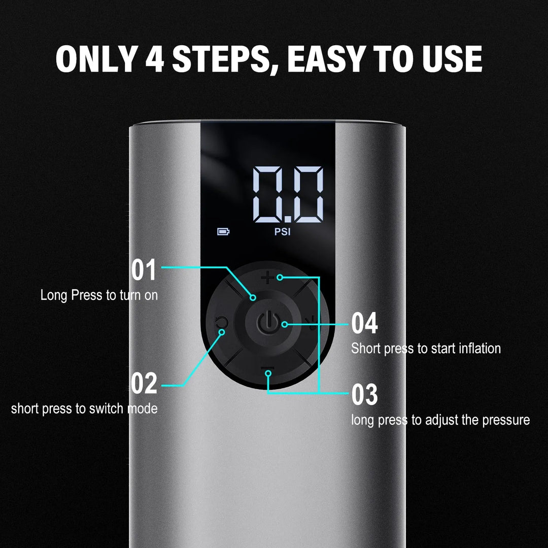 Cycplus A8 Air Electronic Pumps (Silver)