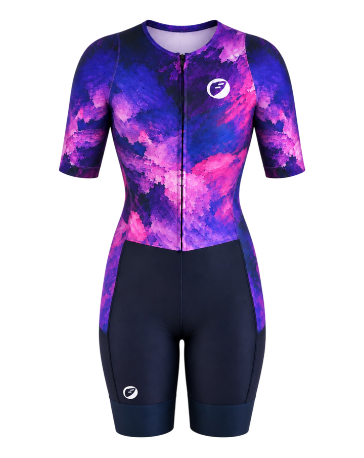 Apace Butterfly Volt Unibody Trisuit (Women's) (Purple Haze) - front