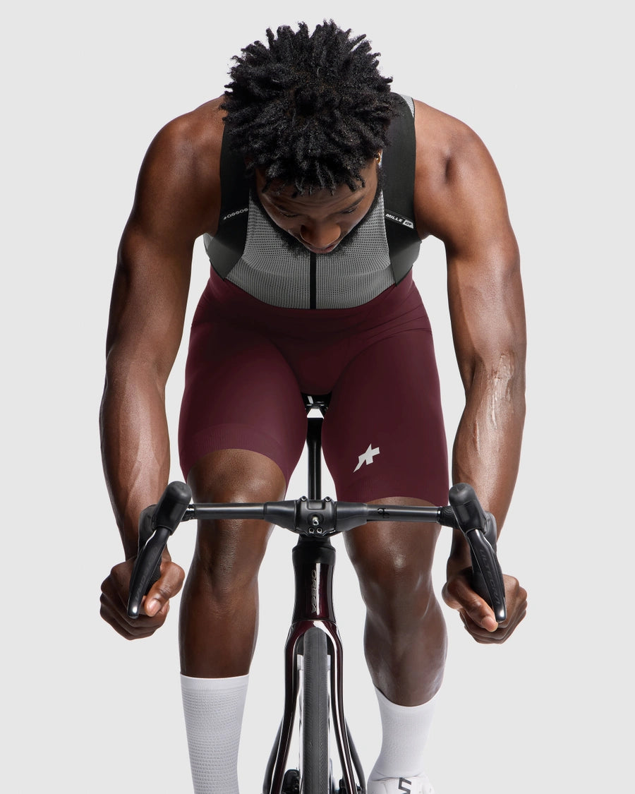 Assos MILLE GT S11 Men's Cycling Bib Shorts (Burgundy Red)