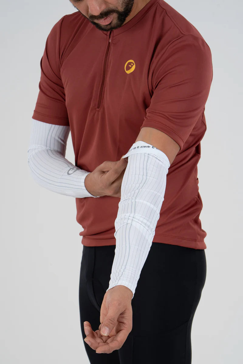 Apace Shield Wind Unisex Arn Sleeves (White)