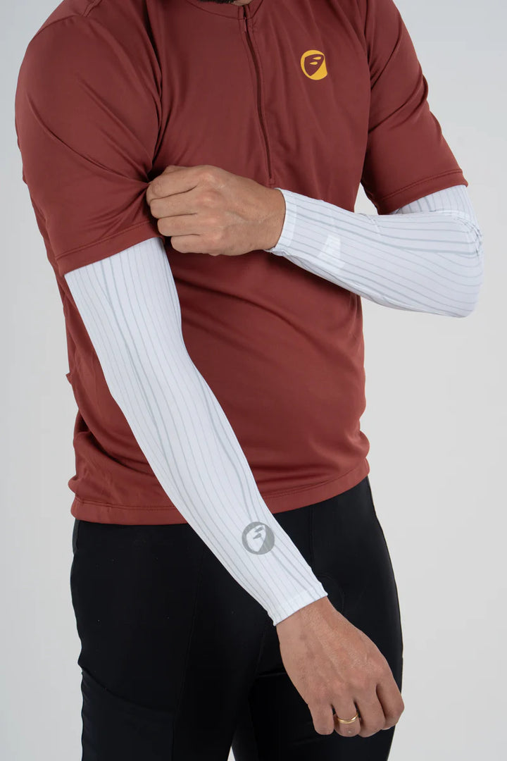 Apace Shield Wind Unisex Arn Sleeves (White)